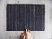 Scandinavian Rug, Dark Gray Handwoven Floor Rug, Striped Woven Bath Mat, Small Bathroom Carpet, Pet Mat, Welcome Mat, Door mat, Bedroom rug 