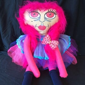Quirky gothic horror Lilou CopMonster doll