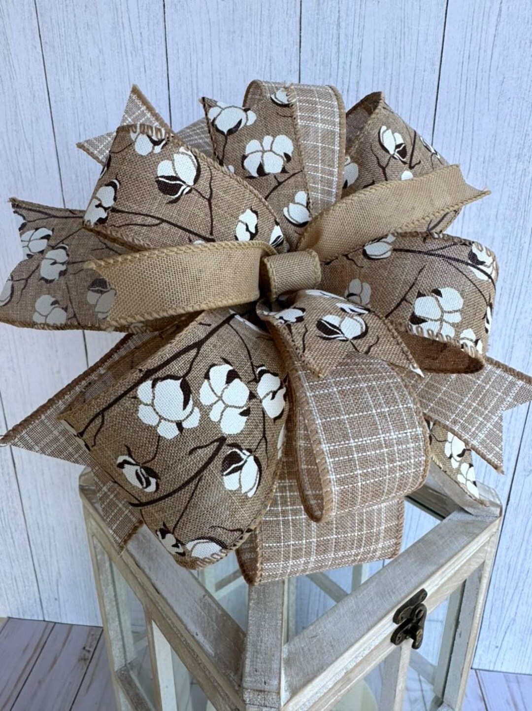 cotton boll bow tie