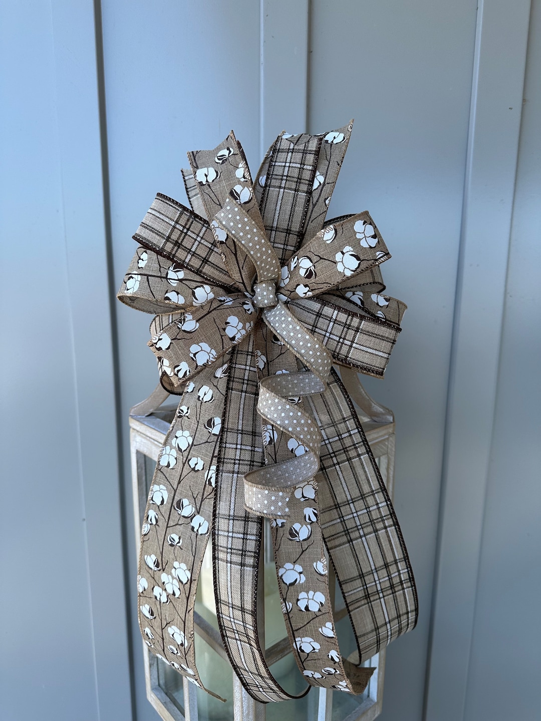 cotton boll bow tie