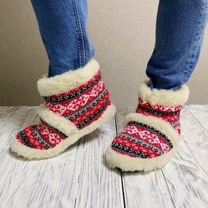 Etsy slipper boots clearance