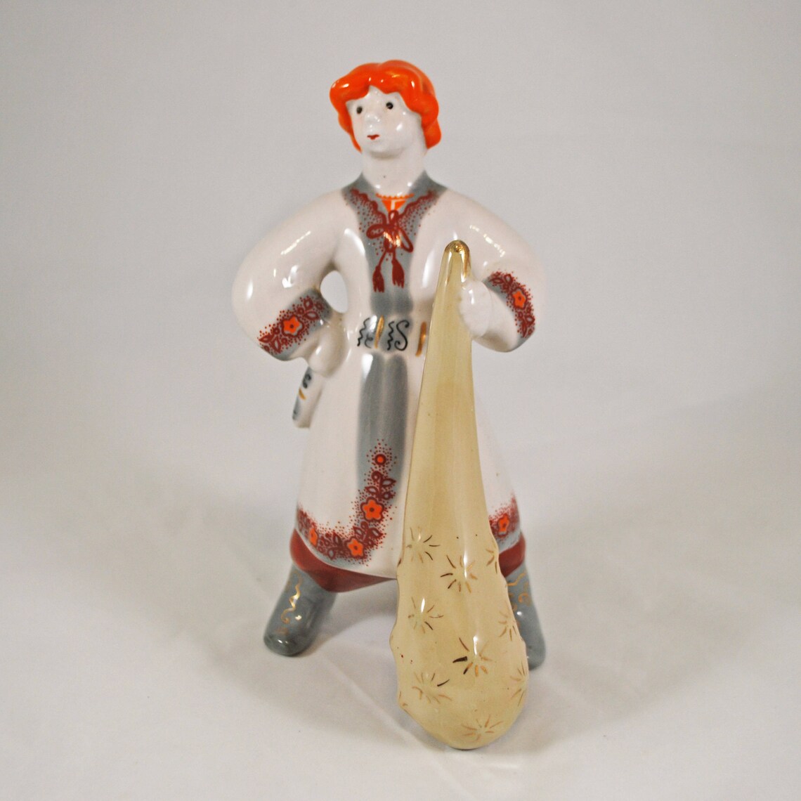 Russia porcelain figurine men made in USSR 1970s Soviet Etsy