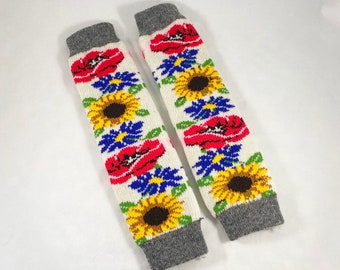 Leg warmers angora, Knitted leg warmers for women, Warm long, Knitted dance socks, Knitted wool leg warmer