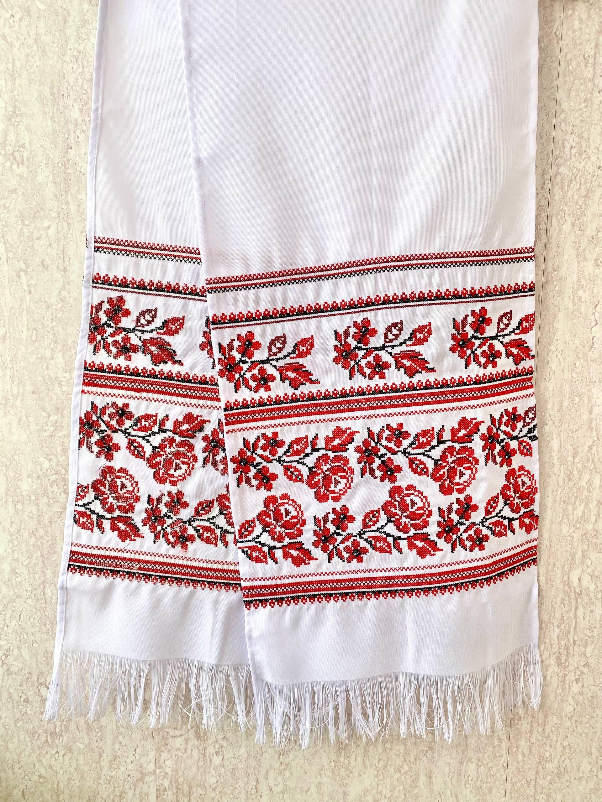 アンティーク花柄刺繍リネン ルシュニキ rushnyk 100年前の物 Rushnyk - Etsy