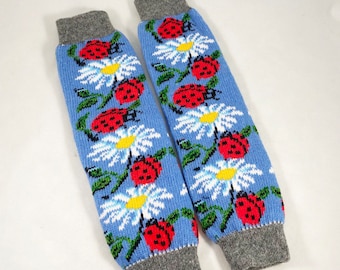 Leg warmers angora, Knitted leg warmers for women, Warm long, Knitted dance socks, Knitted wool leg warmer
