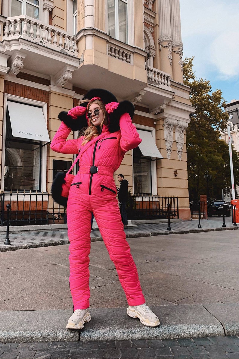 Ski Suit Winter for Woman Outwear Sport Outfit Warm Skisuit Overall Jumpsuit One Piece women ski suit Jumpsuit suit pink outfit for skiing