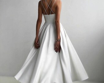white midi sundress