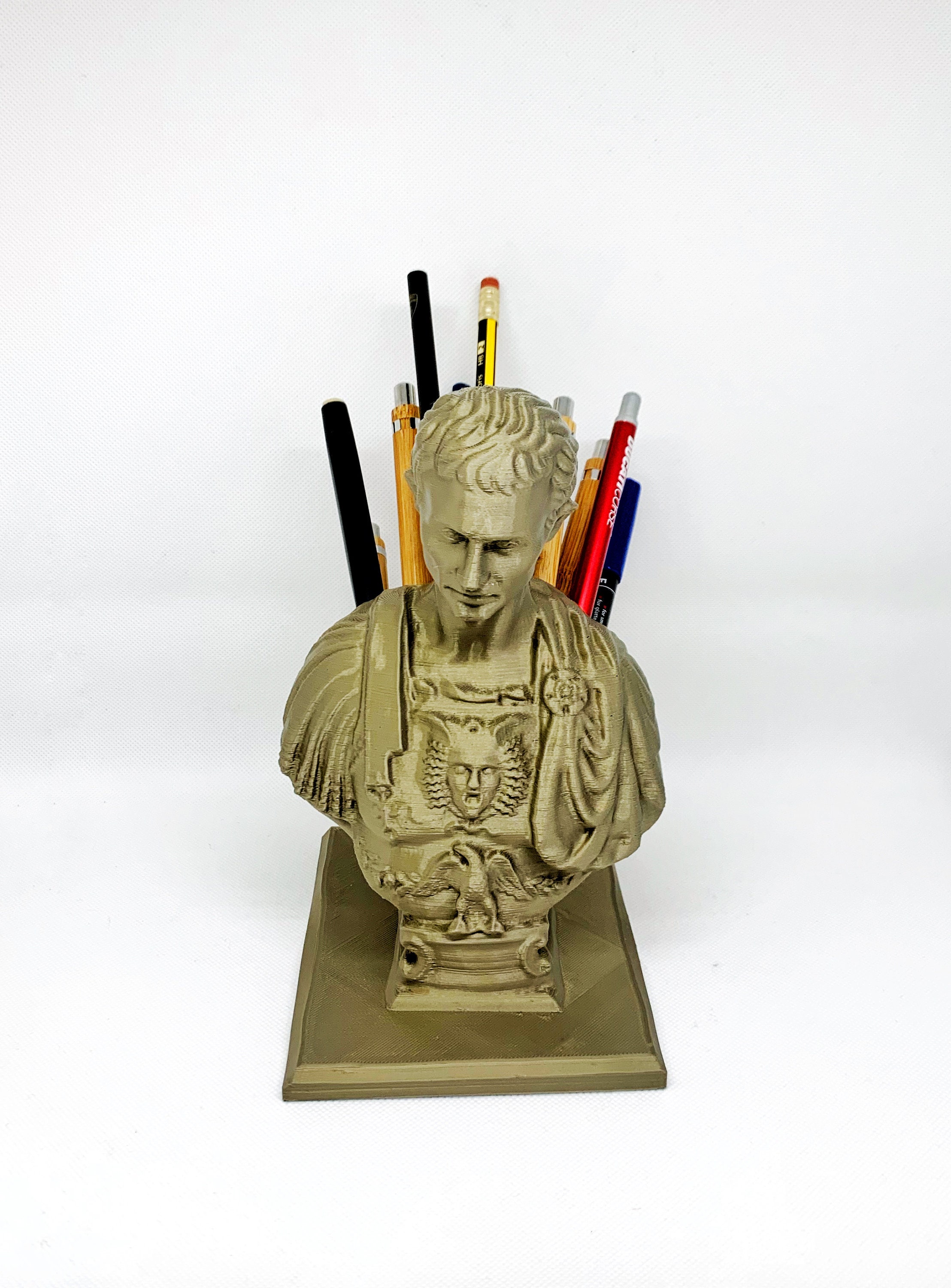 Julius Caesar Pen Holder / Statue Bust Caesar / Pencil Holder Etsy UK