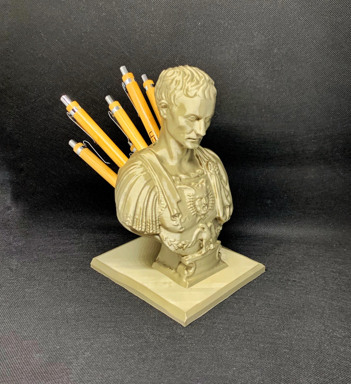 Julius Caesar Pen Holder / Statue Bust Caesar / Pencil Holder Etsy UK