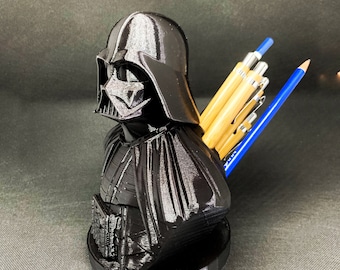 Darth Vader / Darth Vader Pen Holder / Estatua Busto Star Wars / portalápices / taza de lápiz / regalo de maestro / busto de historia / regalo de star wars