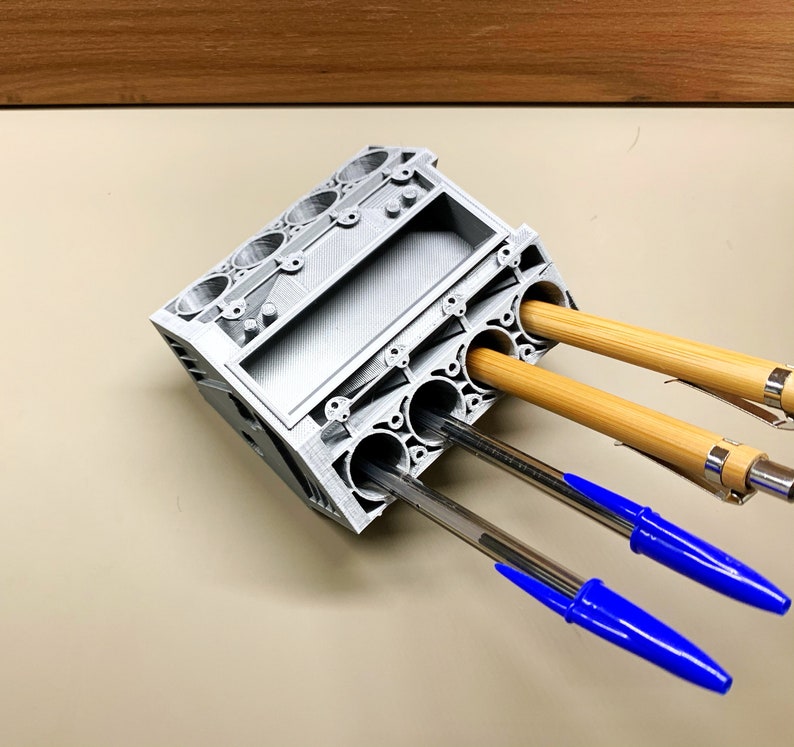 V8 Engine block pen holder / V8 engine enthusiast lover / v8 Etsy
