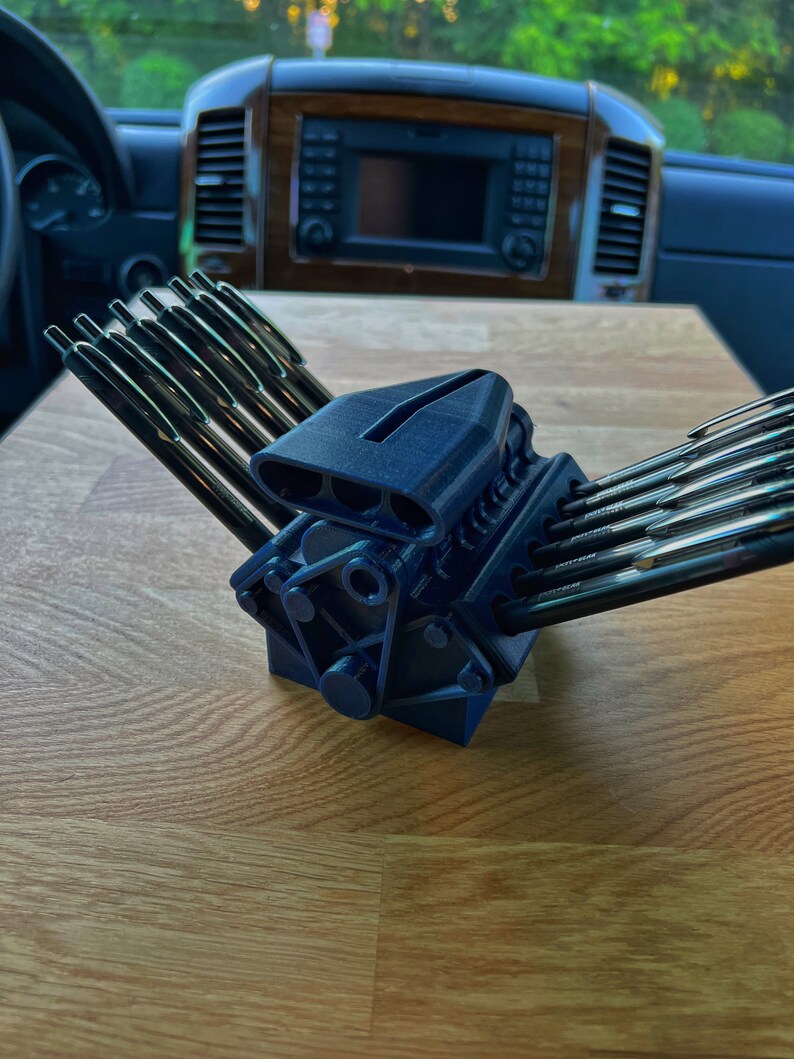 V12 Engine Block Pen Holder / V12 Engine Enthusiast Lover / Etsy