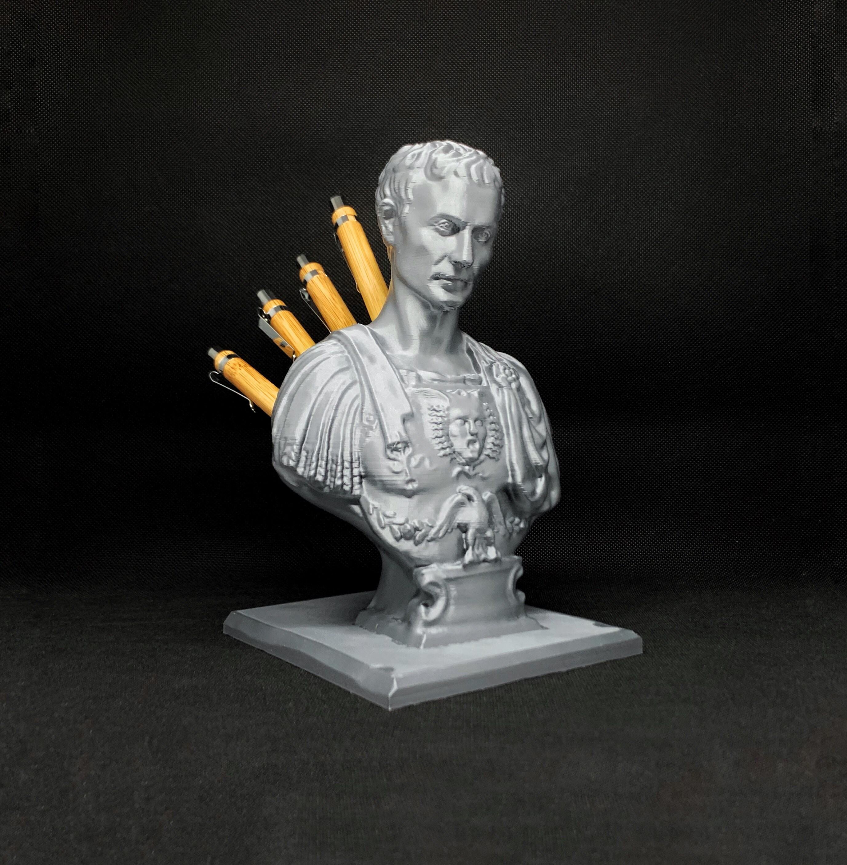 Julius Caesar Pen Holder / Statue Bust Caesar / Pencil Holder Etsy UK