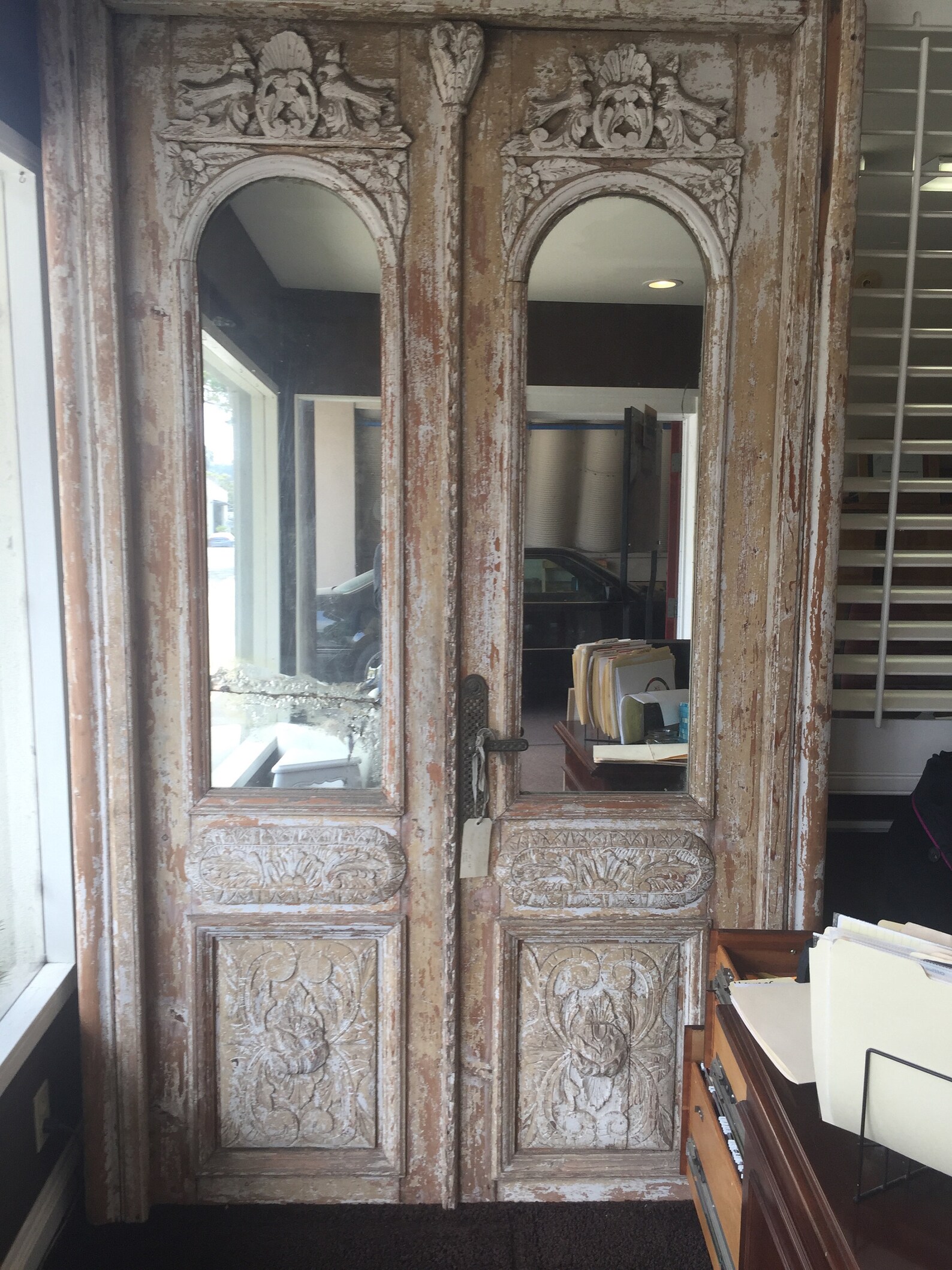 Antique French Double Door 93 x 58 Etsy