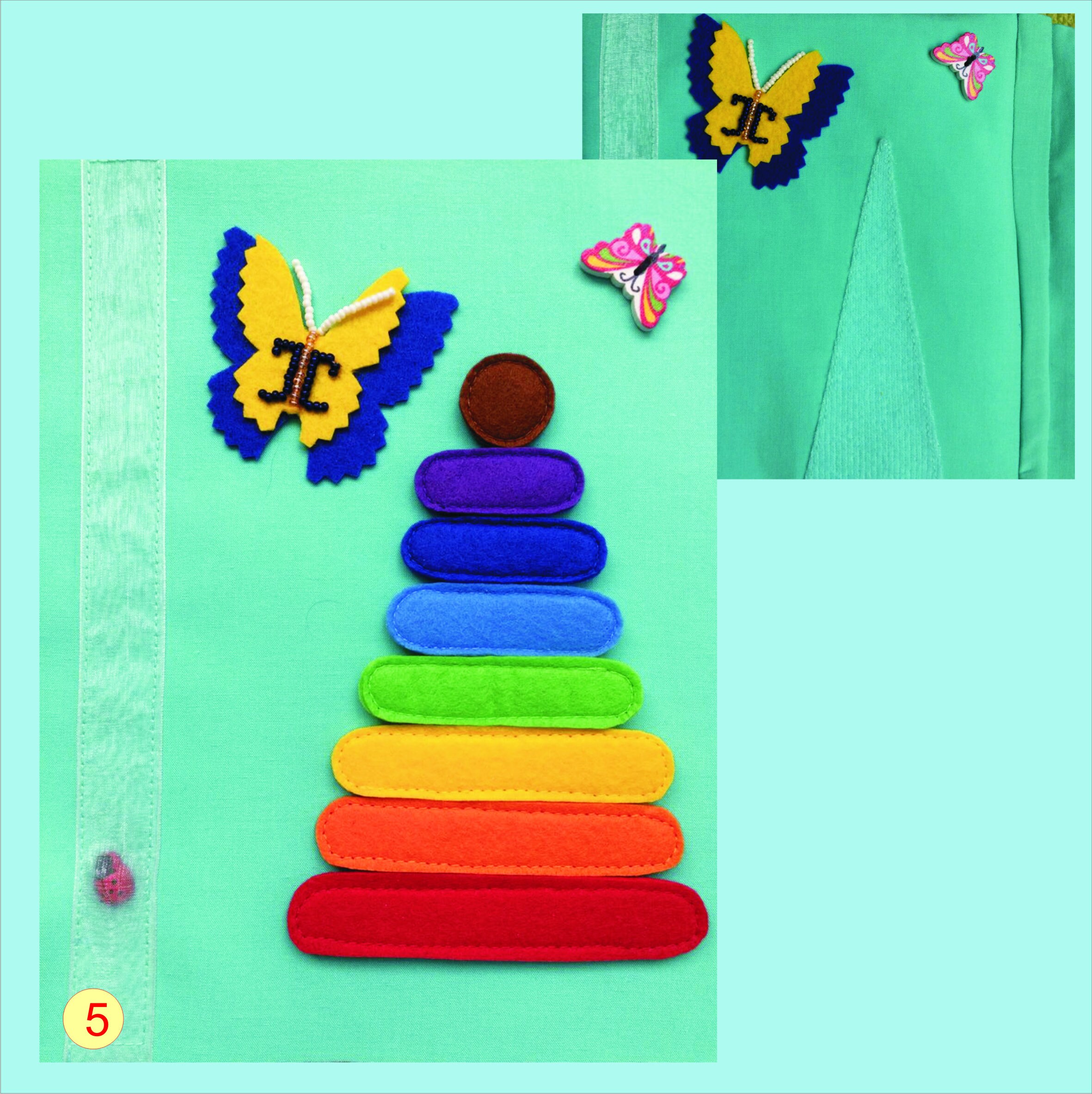 Quiet Book Busy Book Felt Book Soft Book Fine Motor Skills Sensory Toy ...