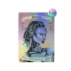 Ficha de servo de Magic the Gathering (versión foil)