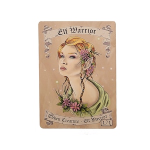 Magic the Gathering Elf Warrior Token