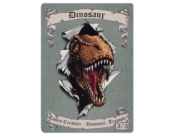 Magic the Gathering 3/3 Dinosaur Token (Dino Burst)