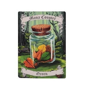 Magic the Gathering Mana Counter Token (Green)