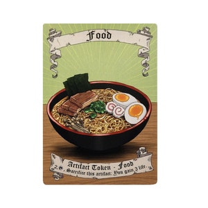 Ficha de comida (Ramen) de Magic the Gathering