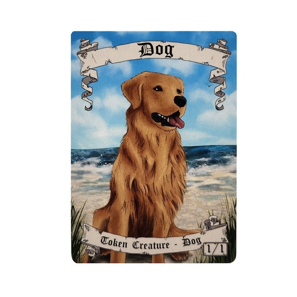 Magic the Gathering 1/1 Dog Token