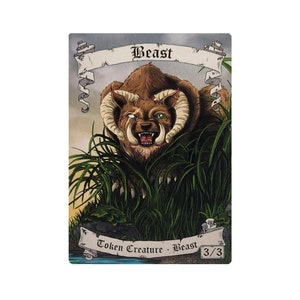 Magic the Gathering 3/3 Gettone Bestia
