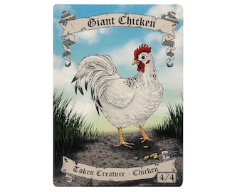 mtg chicken cards MTG Unglued Chicken al a King x2 Blue Rare (#17) Excellent