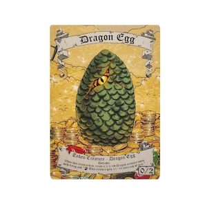 Ficha de huevo de dragón Magic the Gathering
