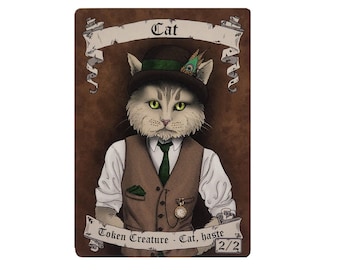 Magic the Gathering 2/2 Katzen Spielstein