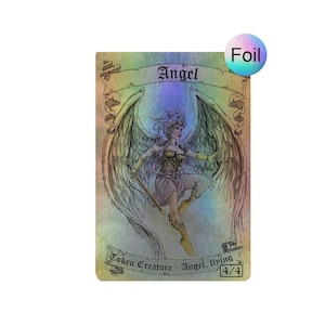 Magic the Gathering Angel Token (versión de lámina)