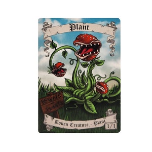 Ficha de planta 1/1 de Magic the Gathering