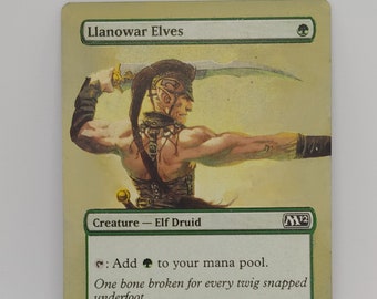 Magic the Gathering Llanowar Elves alter