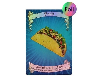 Magic the Gathering Food Taco Token (foil version)