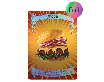 Magic the Gathering Food Burger Token (foil version)