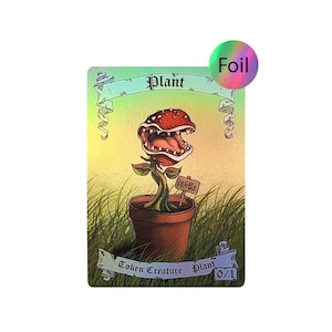 Ficha de planta de Magic the Gathering (versión foil)