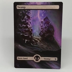 1x Foil Altered Art Swamp - Etsy