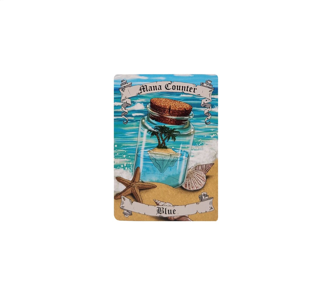 Magic the Gathering Mana Counter Token (blue) - Etsy
