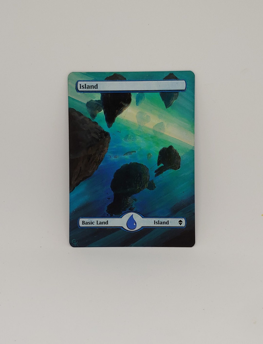 Magic the Gathering Basic Island Border Extension - Etsy