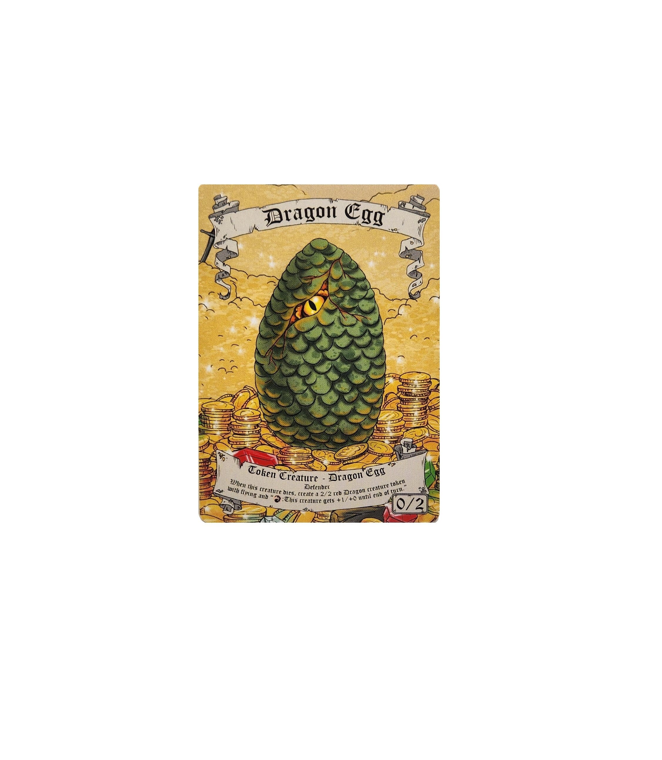 Magic the Gathering Dragon Egg Token - Etsy Magic the Gathering Dragon Egg Token - Etsy