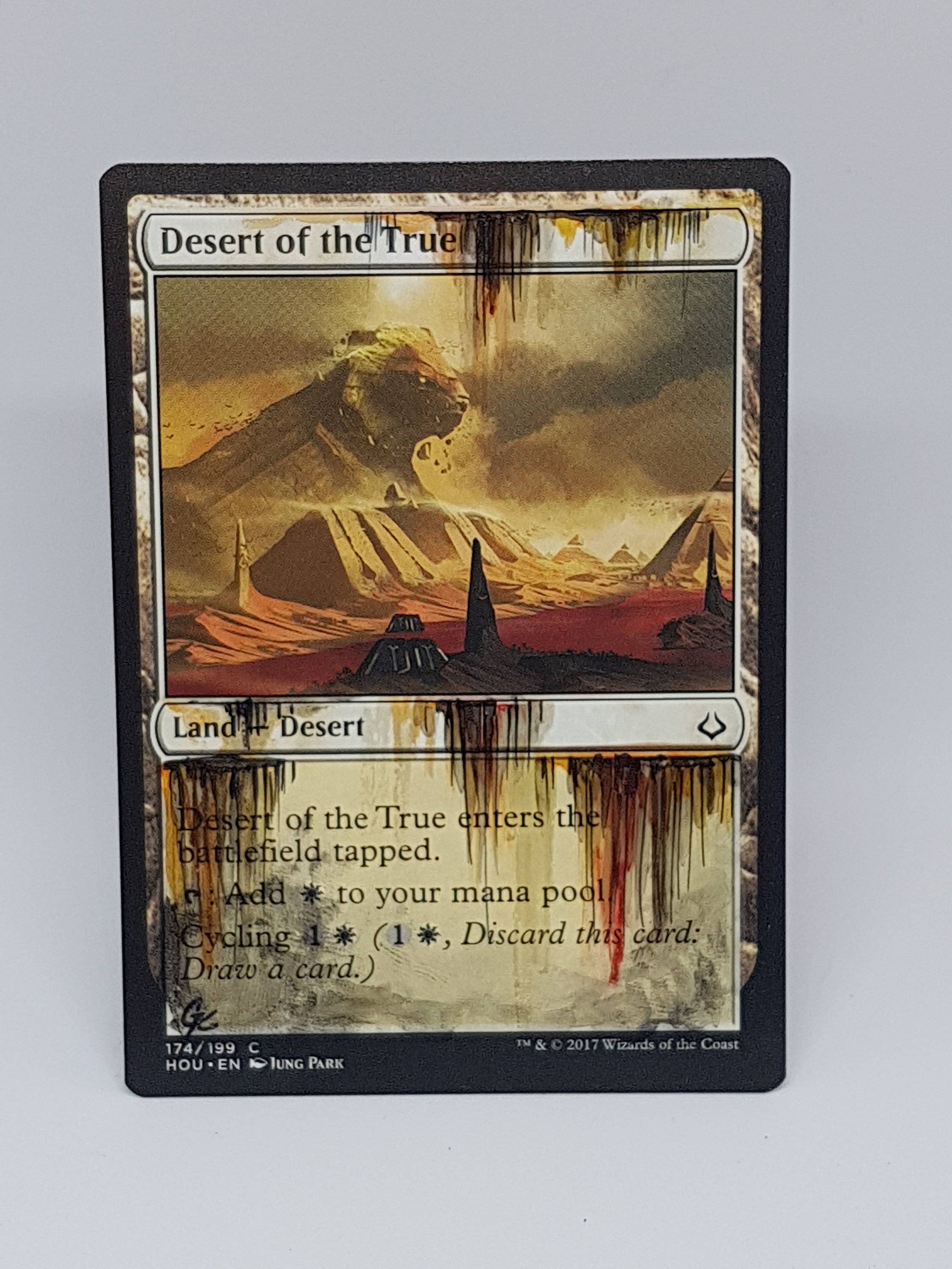 Magic the Gathering Desert of the True alter Etsy