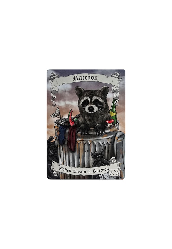 racoon cards mtg Amazon.com: Qindaiwen Card Deck Box for Trading Cards, MTG Deck Box Fits  100+ Single Sleeved Cards, PU Leather Strong Magnet Card Deck Case Holder  for Magic Commander TCG CCG, Cute Raccoons : main image 1