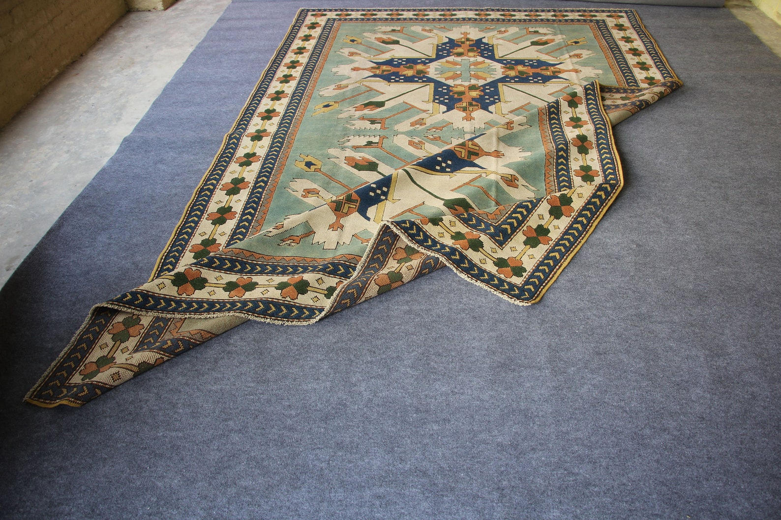 Extra Large Area Rug Turkish Rug Anatolian Rug Oushak Rug Etsy UK