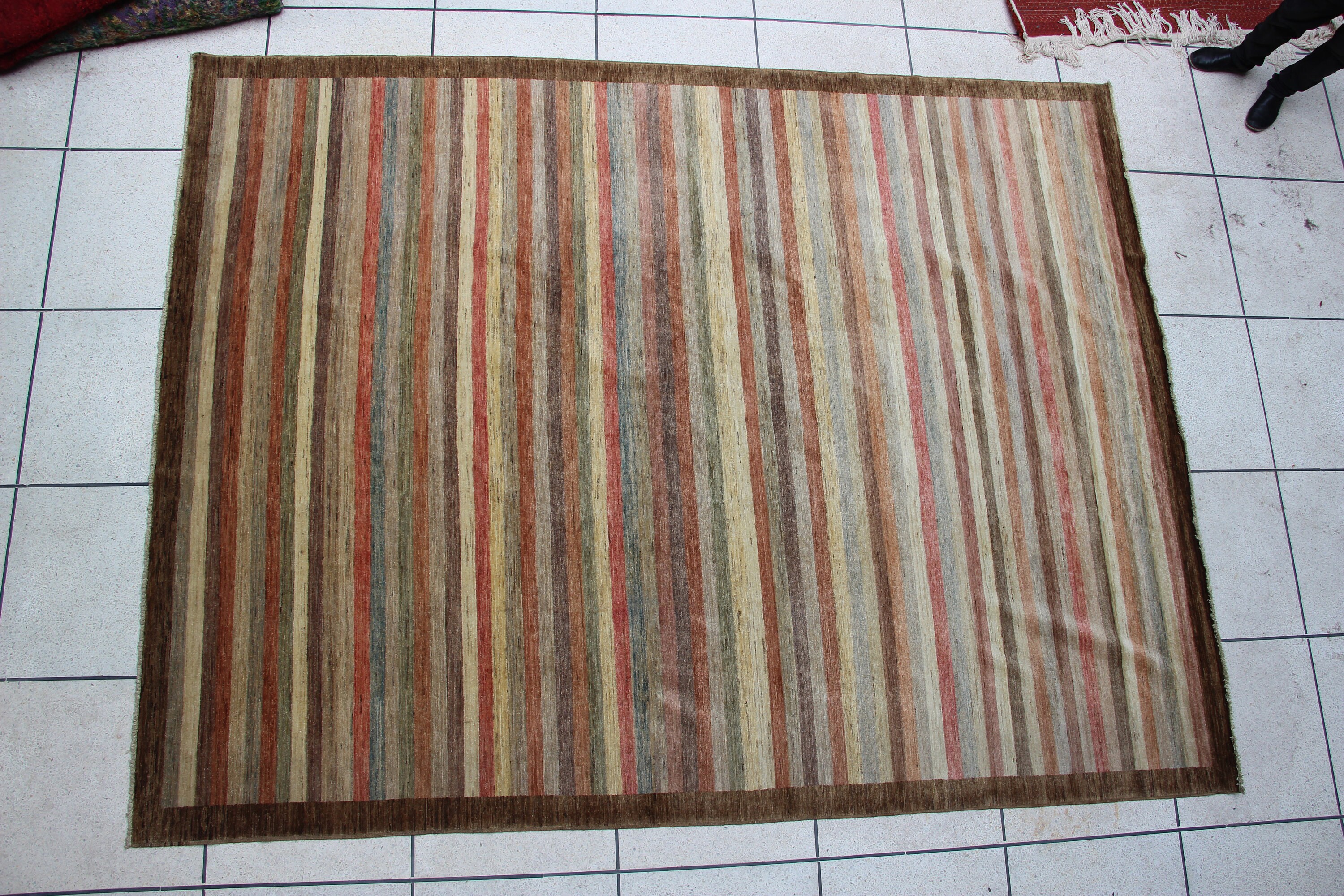 Extra large rug striped area rug large living room rug Etsy