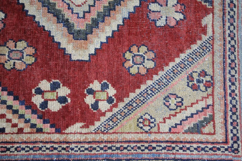 Vintage Tribal Runner Rug: Bohemian Kitchen Decor (3.6' x 8.3') image 5
