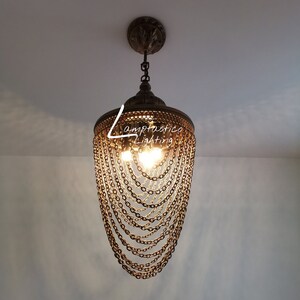Metal chain chandelier hot sale