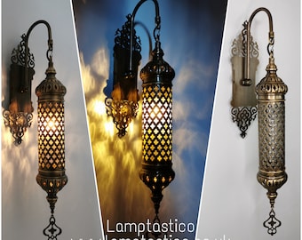 Free UK / EU Led-Birnen-Badezimmer Türkische Wandleuchter-Lampe, marokkanische Wandleuchten, Zylinder Messingwandleuchte Wohnzimmer, Wandleuchter-Beleuchtung