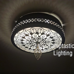Ceiling Light Fixture, Ceiling Sconce, Wall Sconce, Turkish Lamp, Moroccan Ceiling Fixture, Entryway Lighting, Low Ceiling Lamp, Sconce Lamp