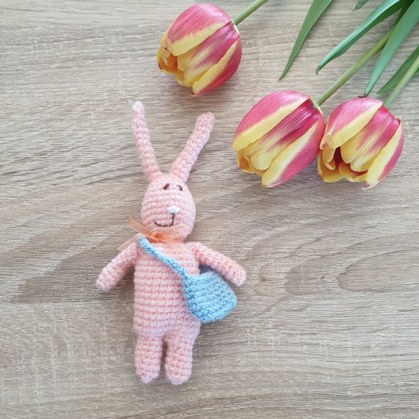 Gehäkelter Hase Kaninchen Amigurumi Hase Figur Dekoration Osterhase Baumwolle Geschänk