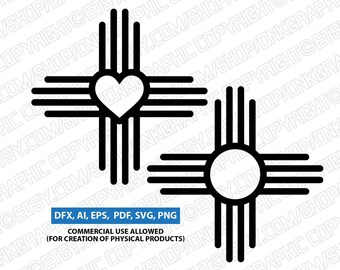 Download Free Zia Sun Symbol Etsy SVG Cut Files