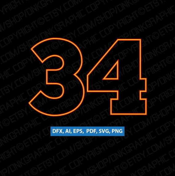 Light Neon Numbers Printable Svg Birthday Party Vector Cricut Etsy